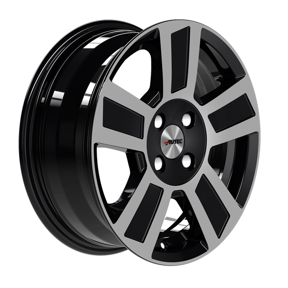 AUTEC Tigris hliníkové disky 6x14 4x100 ET30 Black Polished