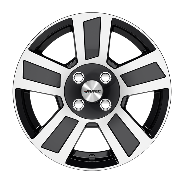 AUTEC Tigris hliníkové disky 6x14 4x100 ET30 Black Polished